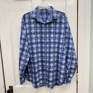 Bugatchi Uomo classic fit long sleeve button down shirt men's xl